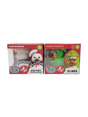 Mini Tubbz Ghostbusters Slimer & Stay Puft Marshmallow Man Rubber Duck Figure